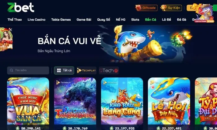 Bắn cá Zbet